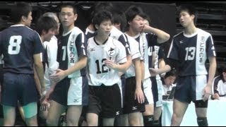 春高ﾊﾞﾚｰ 鎮西 熊本 vs とわの森三愛 北海道 男子3回戦 2013 [upl. by Yuh]