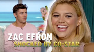 Zac Efron Is Shocked By ‘Baywatch’ CoStar Kelly Rohrbach [upl. by Sothena448]