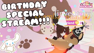 BIRTHDAY WEEK STREAM PLAYING ADOPT ME WITH MY FANS [upl. by Gearard]