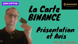 Carte BINANCE LA carte Crypto [upl. by Arod]