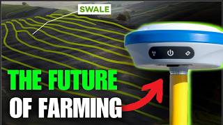 The Profit in RTK Farming How to Build Swales Easy Using GPS [upl. by Sidalg693]