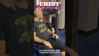 How to do the Banded Bench Press for Chest Development [upl. by Sutton]