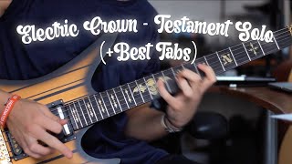 Electric Crown  Testament SOLO COVER TABS in Description [upl. by Dallman835]