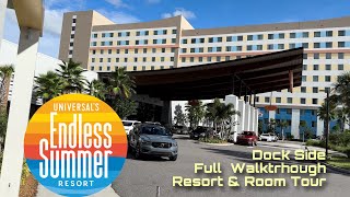 Universal’s Endless Summer Resort Dockside full walkthrough amp Room Tour [upl. by Hasina654]