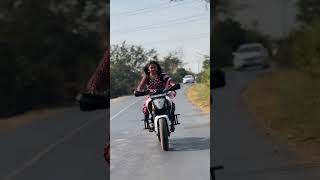 Princi sanju 99 Ktm bike riding  Girl KTM bike rider  Ktm bike lovers 🥰  Girl bike rider video [upl. by Rinum]