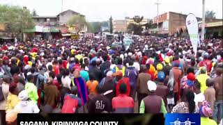 LIVE PRESIDENT RUTO AND DP RIGATHI IN SAGANA TOWN KIRINYAGA [upl. by Radbourne]