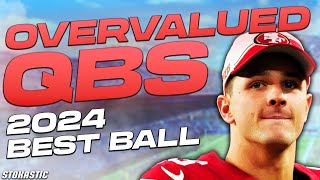 Top 3 OVERVALUED Quarterbacks for 2024 NFL Best Ball  Underdog DraftKings Drafters [upl. by Lobel]