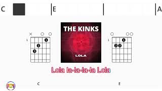 THE KINKS Lola FCN GUITAR CHORDS amp LYRICS [upl. by Eillom]