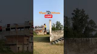 1Foot Vs 20Foots 😨JUMP parkour flip jump [upl. by Stolzer974]