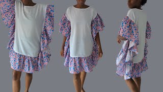 How to make a Simple Butterfly Style Kaftan Tutorial  EASY STYLE [upl. by Kcirddes512]