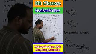 coulombs law  class 12 physics electric field and charge physics neet board Shorts science [upl. by Aicia]