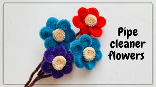 Create Stunning DIY Pipe Cleaner Flowers in Minutes 🌸 crafthacks [upl. by Alag585]