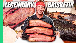 DinoSized Brisket in TEXAS Best American Food BBQ [upl. by Harvison]