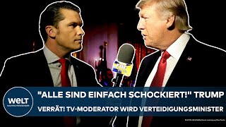 USA quotAlle sind einfach schockiertquot Donald Trump verrät TVModerator wird Verteidigungsminister [upl. by Lamrouex]