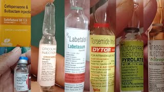 Injectionsnitroglyceringlycopyrrolateciticolinepiracetamenoxaparinelabetaloltorsemidezostum💉 [upl. by Ayekam]