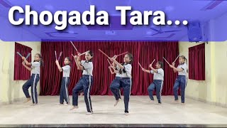 Chogada Tara Song Dance Performance  Dandiya  Gujrati Folk Dance Theme  Garba Mix Dandiya [upl. by Schurman]