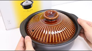 Japanese Donabe Rice Cooker and Freeze Dried Stewed Hamburger Steak [upl. by Denton]