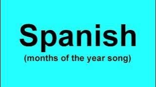 Months of the year song  Spanish [upl. by Ellevehs]