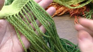 Fast way to twist a fringe on a scarf [upl. by Peoples]