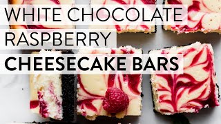 White Chocolate Raspberry Cheesecake Bars  Sallys Baking Recipes [upl. by Diann]