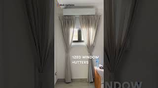 Motorized Window Shutters Installation by Wall Curtains Team shorts shutters [upl. by Araeic]