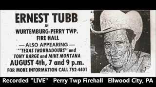 Ernest Tubb In Ellwood City part I [upl. by Ulick]