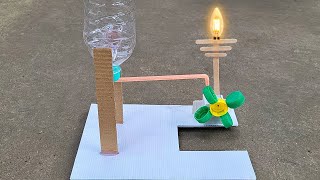 Easy science project working model  Hydro generator [upl. by Illek127]