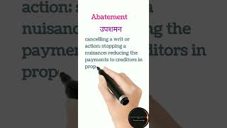 Abatement🔥Meaning in hindi 😱😱 shorts viral wordameaning [upl. by Litt]