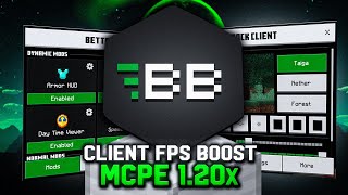 MELHOR CLIENT para MCPE BEDROCK 120 FPS BOOST ARMOR STATUS CPS CROSSHAIR CUSTOM COORDINATES [upl. by Lucilla]