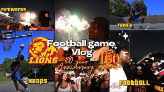 I Went To My Old High School Football Game 100 year Anniversary  Vlog [upl. by Ahsropal5]