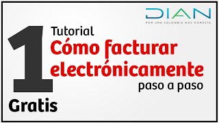 Cómo facturar electrónicamente con la DIAN Gratis  Parte 1 Tutorial [upl. by Jack]