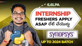 Synopsys Hiring Interns for Freshers [upl. by Gertrudis950]