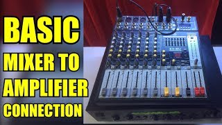 HOW TO CONNECT MIXER TO AMPLIFIER  Setup Guide  Basic Tutorial  Balanced Connection [upl. by Talyah]