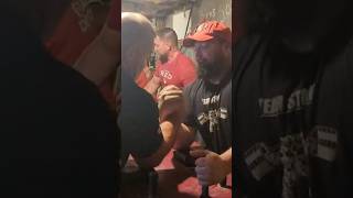 Jerry Cadorette vs Nic Stone armwrestling [upl. by Relyuhcs812]