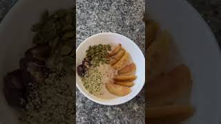 Fall Inspired healthy breakfast bowl fallrecipe healthybreakfast breakfastbowl [upl. by Ahsinnor300]