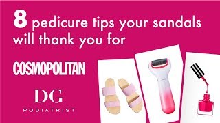 Cosmopolitan 8 PEDICURE TIPS YOUR SANDALS WILL THANK YOU FOR June 2018 [upl. by Nonaihr]