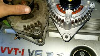 2003 toyota highlander alternator replacment [upl. by Pawsner]