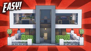 Minecraft How To Build A Modern House Tutorial 41 [upl. by Eddana289]