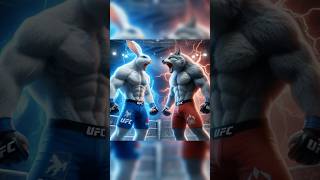 White rabbit killed the grey wolf 🥺 white rabbit 🆚 grey wolf rabbit cat wolf funny fighting [upl. by Pelagias317]