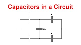 Capacitors in a circuit  Series and Parallel [upl. by Hornstein]