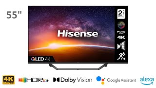 HISENSE 55A7GQTUK 55quot 4K QLED Smart TV [upl. by Aicila646]