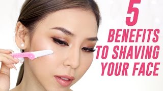 5 Benefits to Shaving Your Face  TINA YONG [upl. by Ahseniuq492]