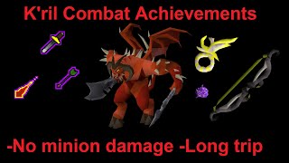 Combat Achievements All Kril Tsutsaroth Grandmaster Tasks [upl. by Ruberta]