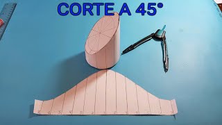 CORTE A 45° EN TUBERIA [upl. by Sobel]