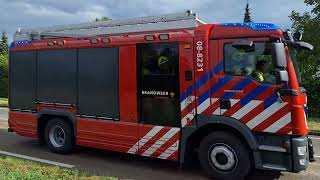 Brandweer Kesteren TS 088231 Prio 1 N233  N233 137 Kesteren Ongeval wegvervoer [upl. by Nahsyar251]