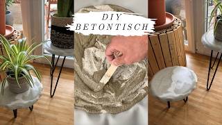 DIY BeistelltischBlumentisch aus Bastelbeton 🧱 [upl. by Elisa861]