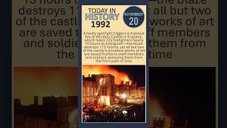 What CAUSED the Windsor Castle Fire 🔥  Today in History November 20 [upl. by Don]