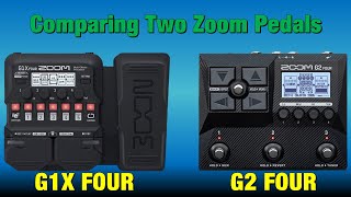 Comparing the Zoom G1X FOUR amp the Zoom G2 FOUR [upl. by Whitten]