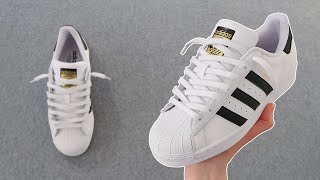 How To Lace Adidas Superstar Loosely BEST WAY [upl. by Carmella177]