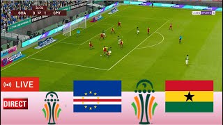 Ghana vs Cap Vert en direct Coupe dAfrique des Nations Résultat du match Gameplay PC pes 2021 [upl. by Federico461]